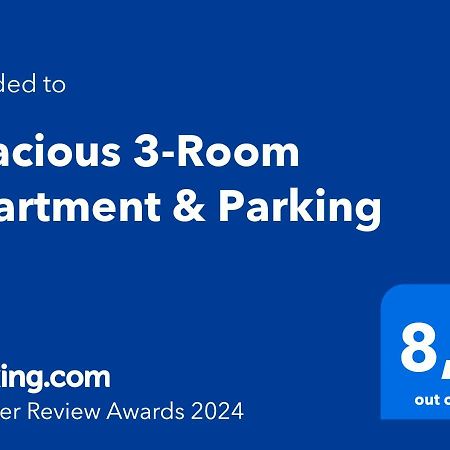 Spacious 3-Room Apartment & Parking Ryga Zewnętrze zdjęcie