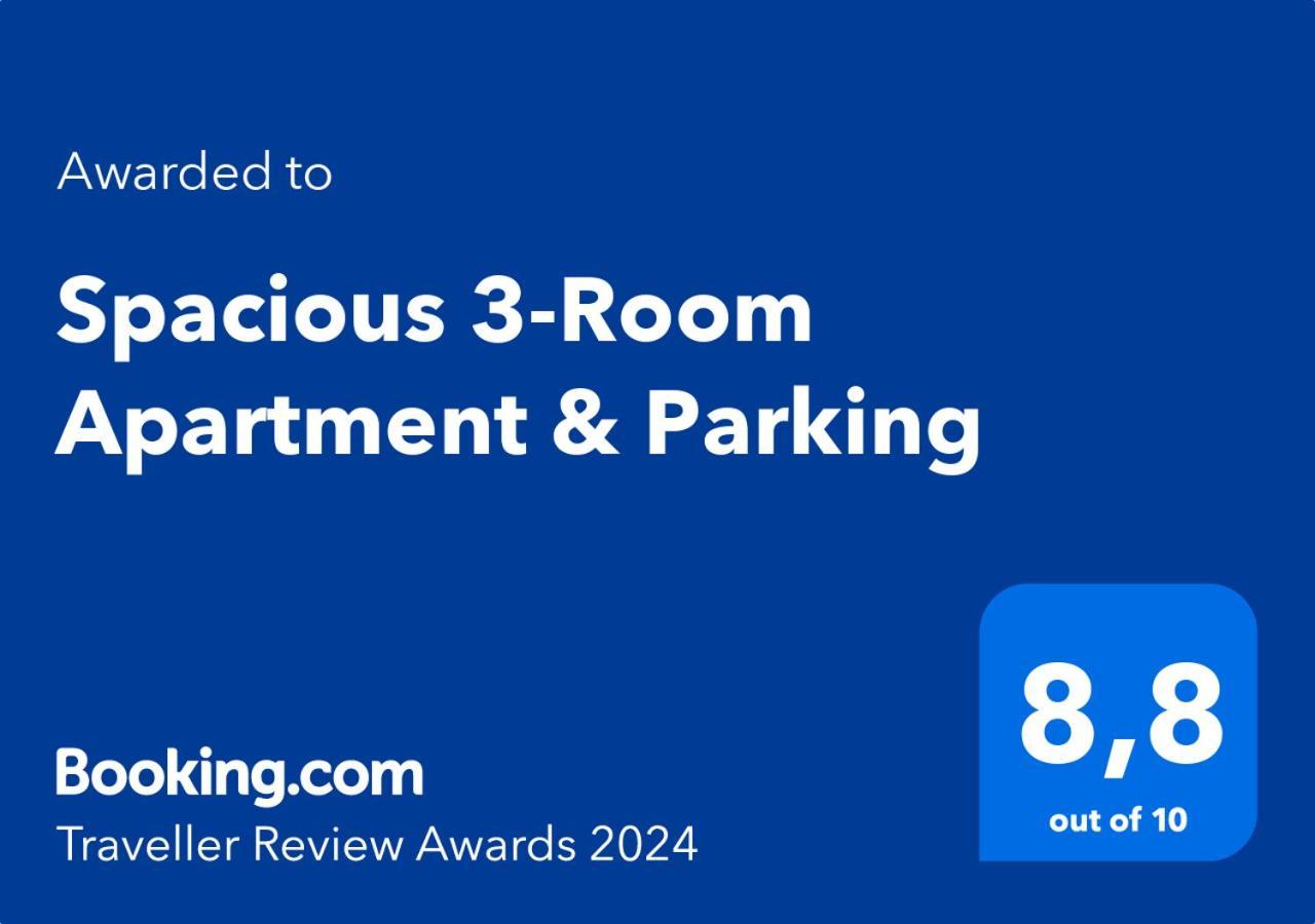 Spacious 3-Room Apartment & Parking Ryga Zewnętrze zdjęcie